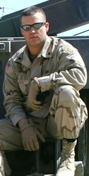 Chris while serving in Iraq